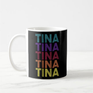 Taza De Café Nombre Tina Nombre Tina Nombre Familia Apellidos A