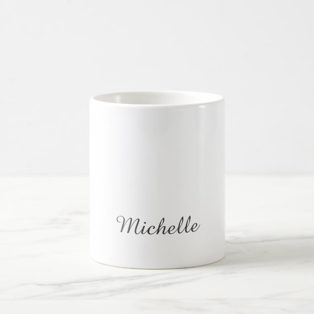 Taza De Café Nombre único clásico profesional simple (Centro)