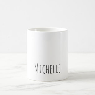 Taza De Café Nombre único clásico profesional simple