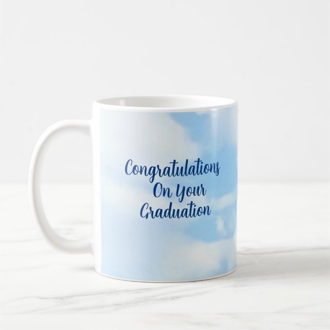 Taza De Café Nombre y año personalizados de graduación de felic (Izquierda)