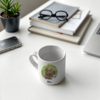 Taza De Café Nombre y Foto de Mascota Personalizados Parte Dela