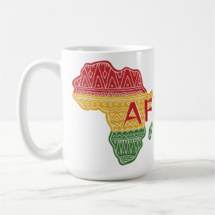 Taza De Café Nombre y texto personalizados de África