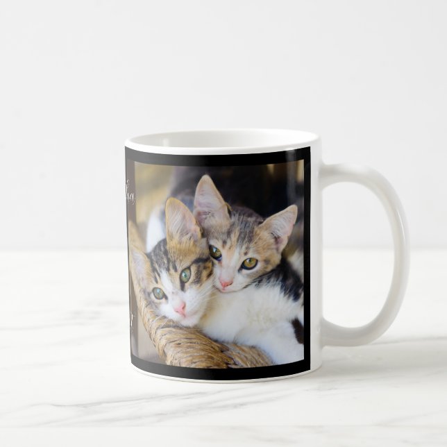 Taza De Café Nombres de fotos de gato (Derecha)