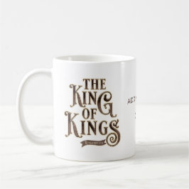Taza De Café Nombres de Jesucristo El Rey de la Biblia de Reyes