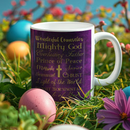 Taza De Café Nombres de Jesús Mug Personalizado Púrpura