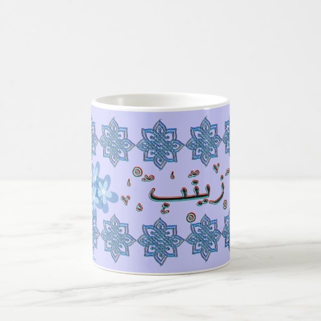Taza De Café Nombres del árabe de Zainab Zaynab (Centro)