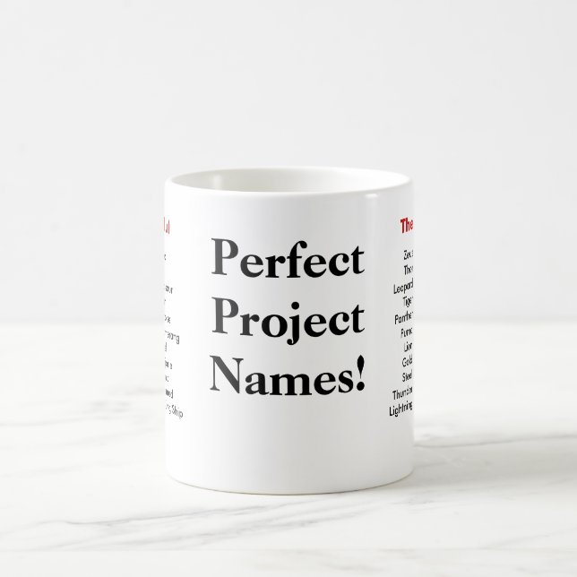 Taza De Café ¡Nombres perfectos del proyecto - adaptarse a (Centro)