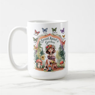 Taza De Café Nombres personalizados de sobrina y sobrino gran j