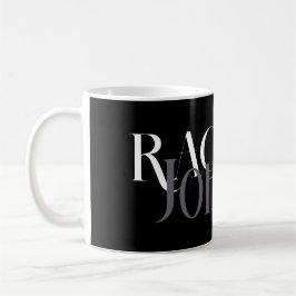 Taza De Café Nombres personalizados Gris negro