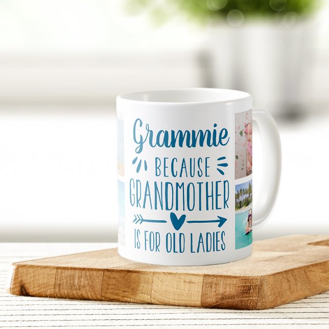 Taza De Café Nombres y Collage de fotos de nietos divertidos (Subido por el creador)
