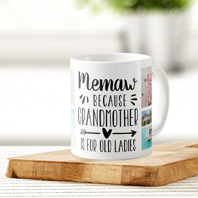 Taza De Café Nombres y Collages de fotos de nietos divertidos M (Subido por el creador)