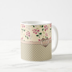 Taza De Café Nomeolvides inconsútil floral hermosa pi del