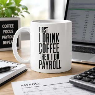 Taza De Café Nómina Divertida 