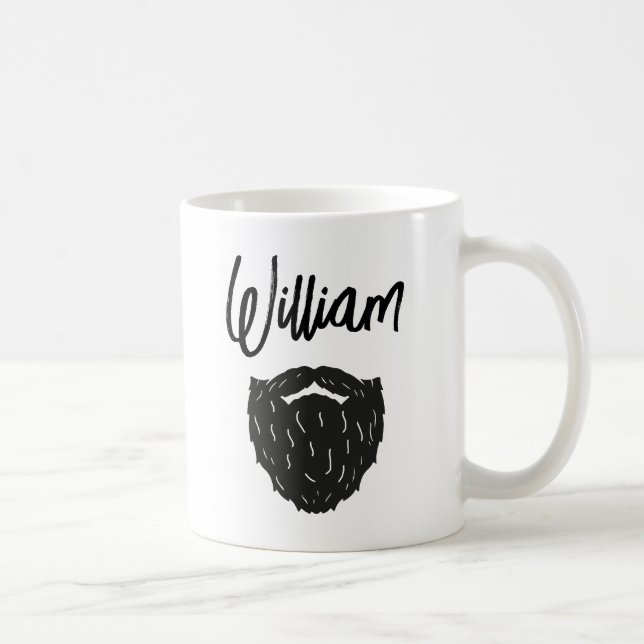 Taza De Café Non Husband con barba personalizada (Derecha)