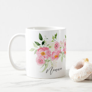 Taza De Café Nonna Floral de Primavera