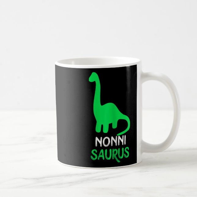 Taza De Café Nonni-saurus Funny Dino Dinosaur Nonnisaurus (Derecha)