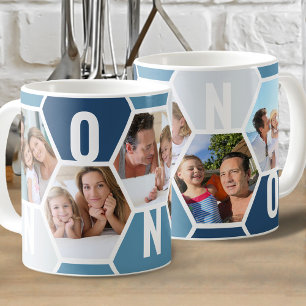 Taza De Café Nonno 5 Foto Editable 5 Letras Panal