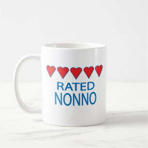 Taza De Café Nonno de cinco corazones
