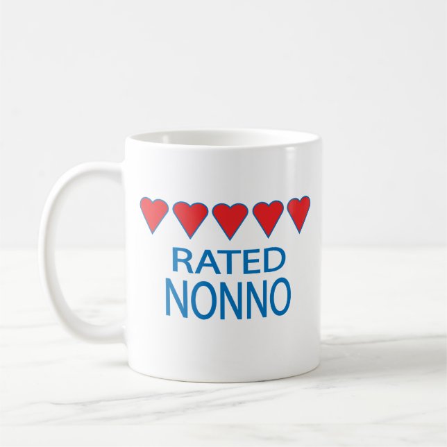 Taza De Café Nonno de cinco corazones (Izquierda)