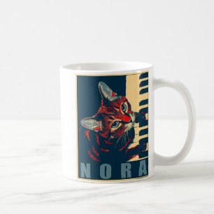 Taza De Café Nora El Gato de Piano - Posterizado