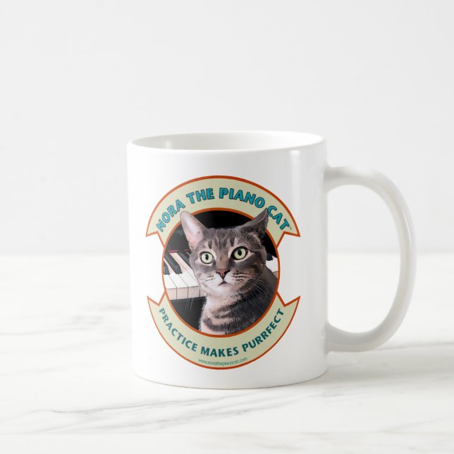 Taza De Café Nora The Piano Cat Mug 001 (Derecha)