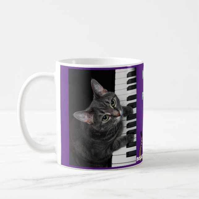 Taza De Café Nora The Piano Cat Mug 004 (Izquierda)