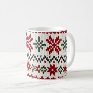 Taza De Café Nordic Knit Christmas Mug