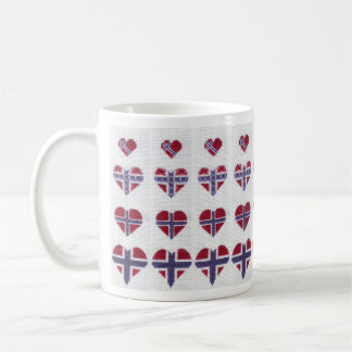 Taza De Café Nordic noruego Noruega de la puntada de la cruz