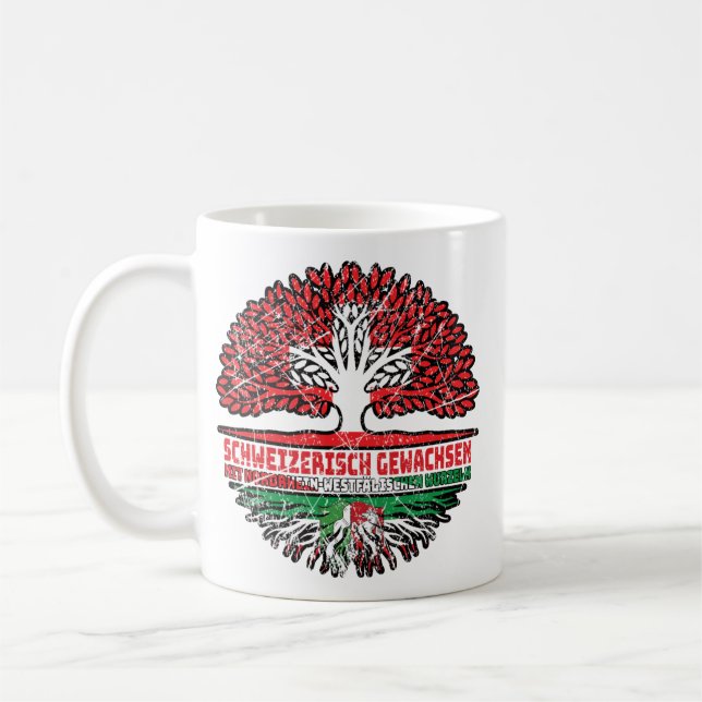 Taza De Café Nordrhein-Westfalen Schweizer Schweiz Wurzeln (Izquierda)