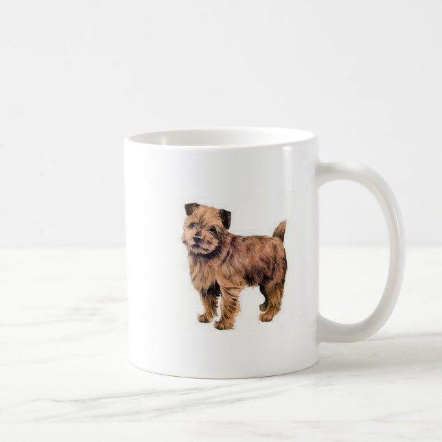Taza De Café Norfolk Terrier (Derecha)