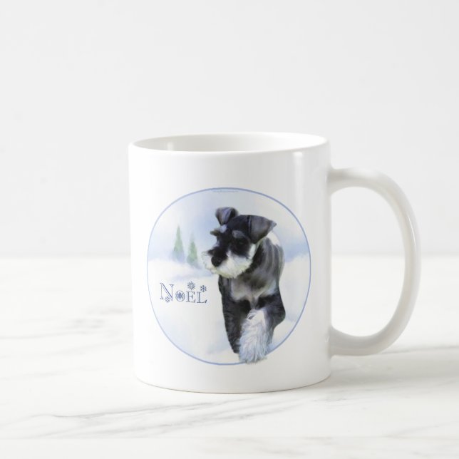 Taza De Café Norma Schnauzer Noel (Derecha)