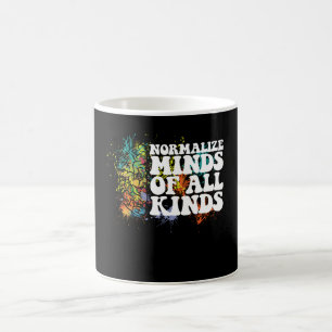 Taza De Café Normalizar Mentes de Todo Tipo Conciencia del Auti