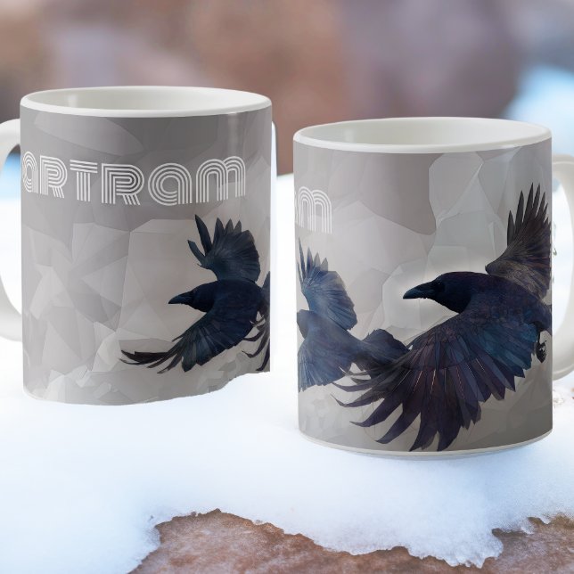 Taza De Café Norse Ravens Mythology Art - Huginn & Muninn - (Subido por el creador)