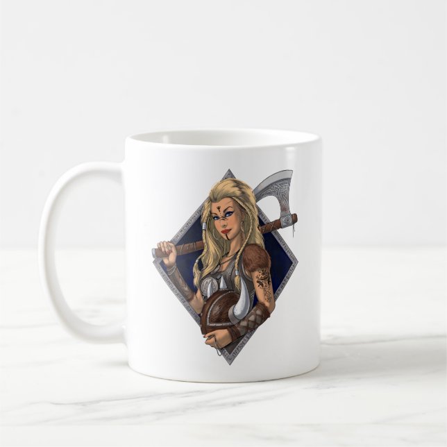 Taza De Café Norse Viking Warrier (Izquierda)