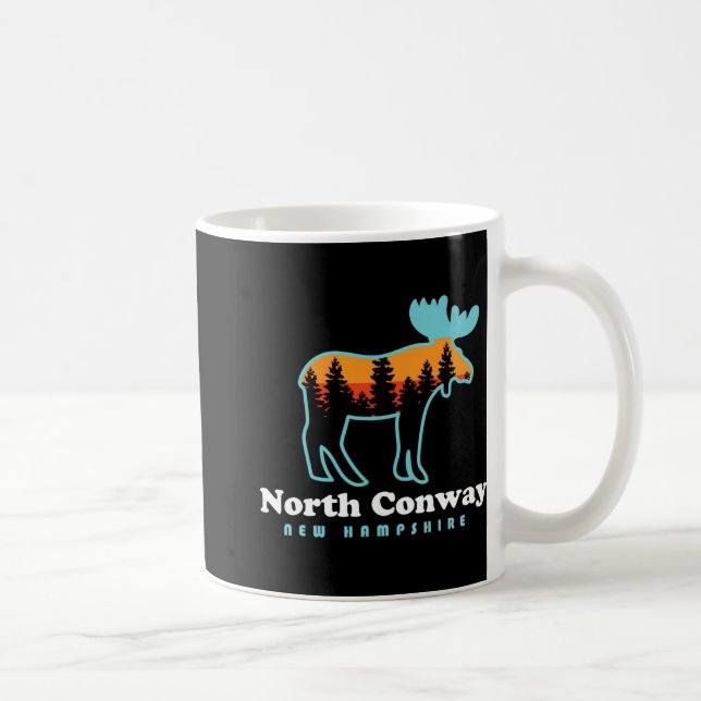 Taza De Café North Conway New Hampshire Moose Mountains  (Derecha)