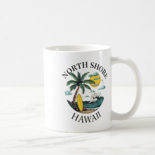 Taza De Café North Shore Oahu Hawái Recuerdo Surfing Hawaiano