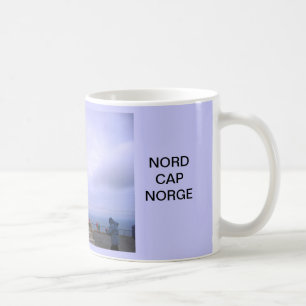 Taza De Café Noruega, cabo del norte, símbolo del globo