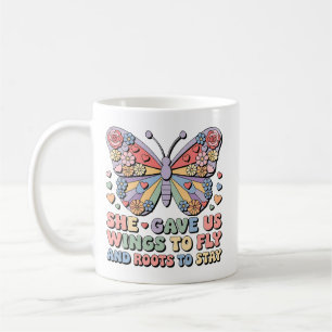 Taza De Café Nos dio alas para volar y raíces para quedarnos Ma