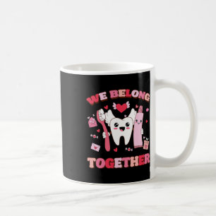Taza De Café Nos Pertenecemos Cepillo Diente Dentista Corazón V