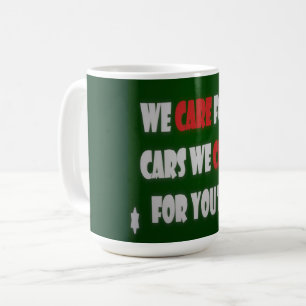 Taza De Café Nos Preocupamos De Los Coches