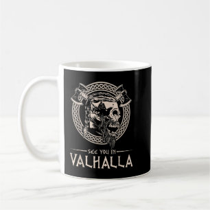 Taza De Café Nos vemos en Valhalla Vikingo