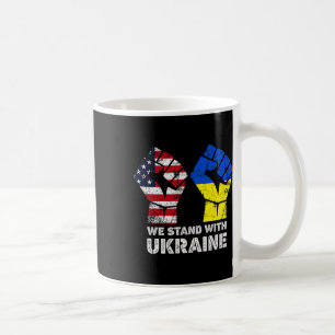Taza De Café Nosotros Apoyamos a Ucrania América Apoya a Ucrani