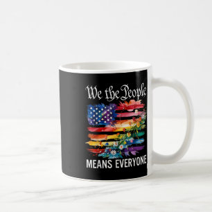 Taza De Café Nosotros El Pueblo Significa Todos Arcoíris Lgbt G