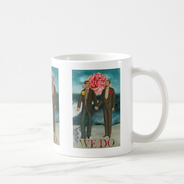 Taza De Café NOSOTROS HACEMOS Boda Hombres Gay Participación MU (Derecha)