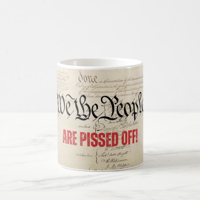 Taza De Café Nosotros, la gente, estamos perplejos ante una mir (Centro)