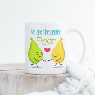 Taza De Café Nosotros Somos El Pear Perfecto DÍA DE SAN VALEN