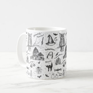 Taza De Café Nostálgico clásico de Halloween Imprimir café Mug