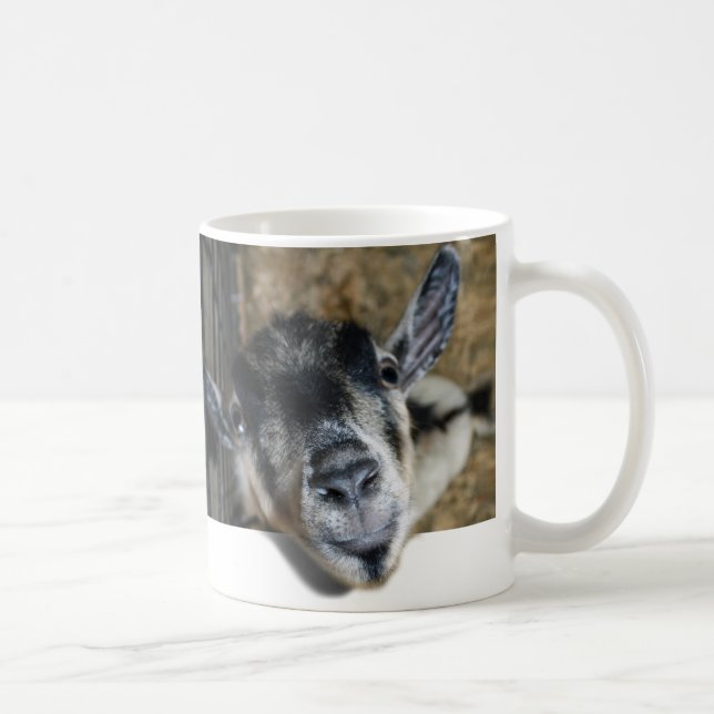 Taza De Café Nosy Goat mirando hacia afuera (Derecha)