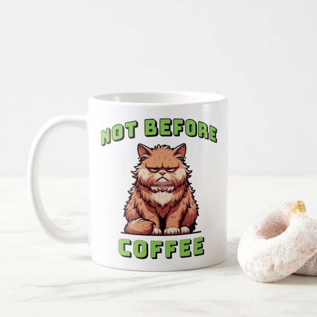 Taza De Café Not Before Coffee (Con donut)