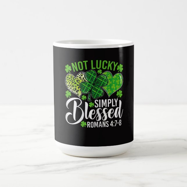 Taza De Café Not Lucky Simply Blessed Christian (Centro)